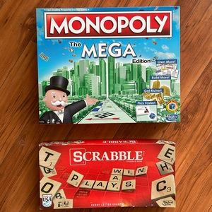 Monopoly Mega & Scrabble